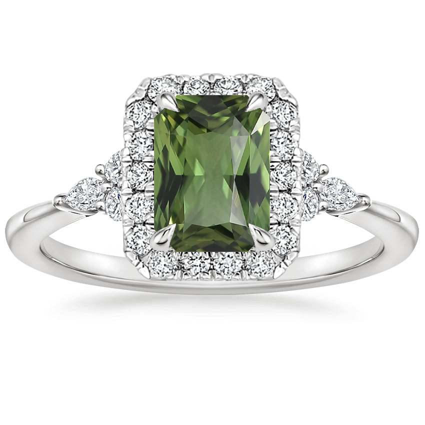 Platinum Nadia Halo Diamond Ring (1/4 ct. tw.), large top view