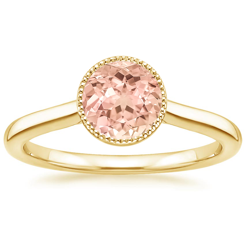 18K Yellow Gold Margot Bezel Ring, large top view