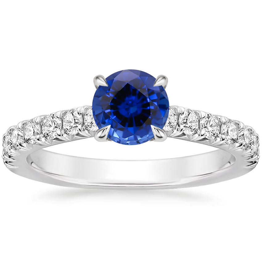 Sapphire Sienna Diamond Ring (3/8 ct. tw.) in 18K White Gold