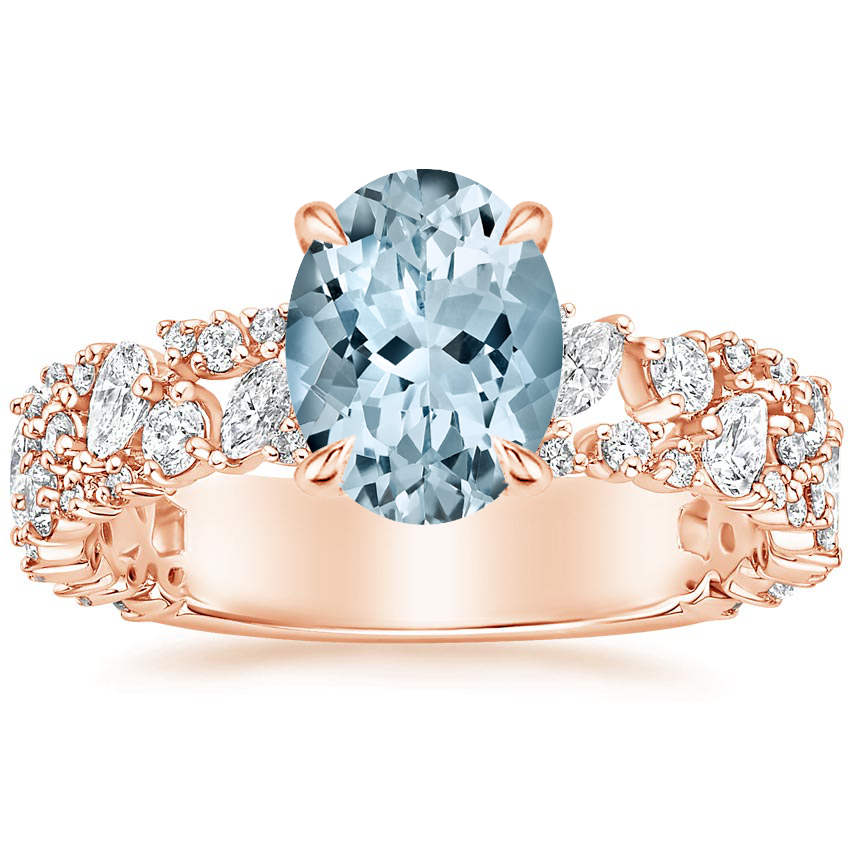 14K Rose Gold Glacé Diamond Ring (3/4 ct. tw.), large top view