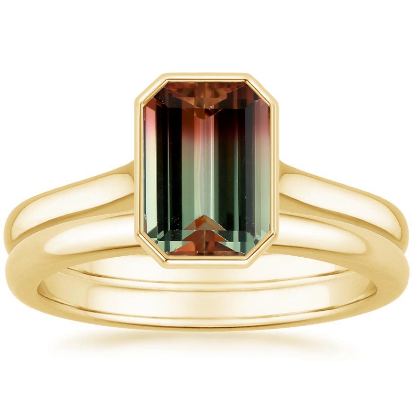18K Yellow Gold Luna Bridal Set
