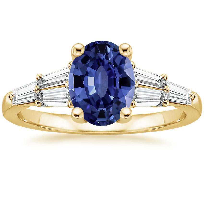 Sapphire Harlow Diamond Ring (1/2 ct. tw.) in 18K Yellow Gold