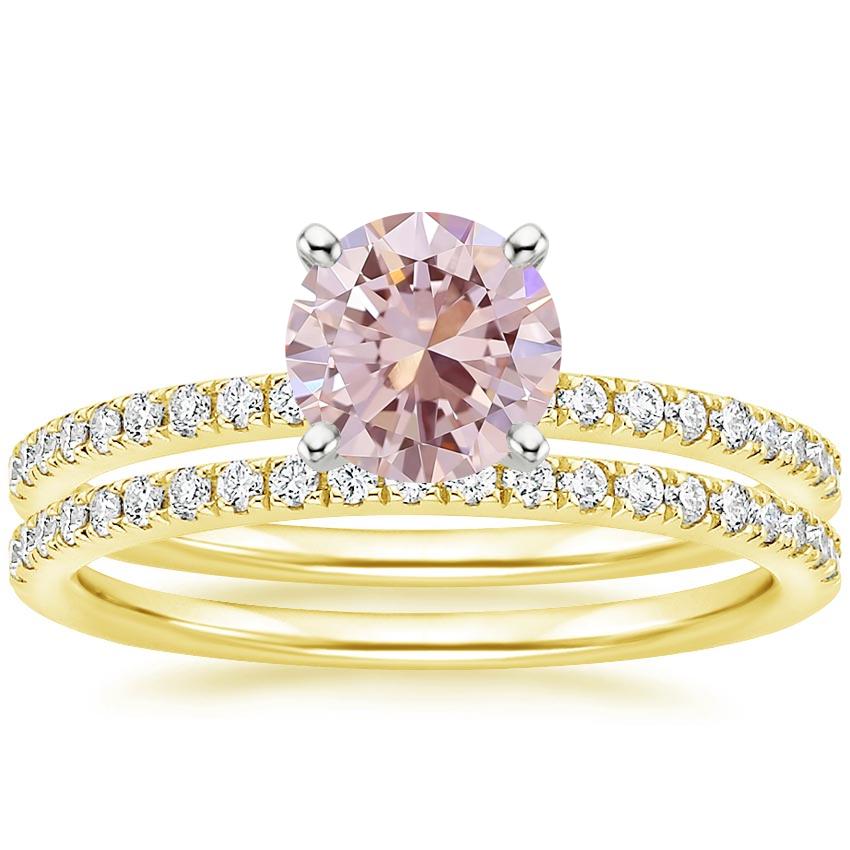 18K Yellow Gold Ballad Diamond Bridal Set (1/3 ct. tw.)