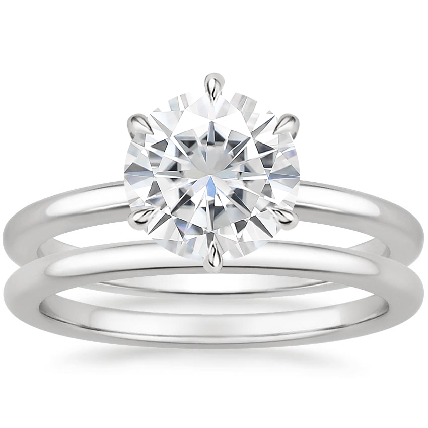 PT Moissanite Esme Bridal Set, top view