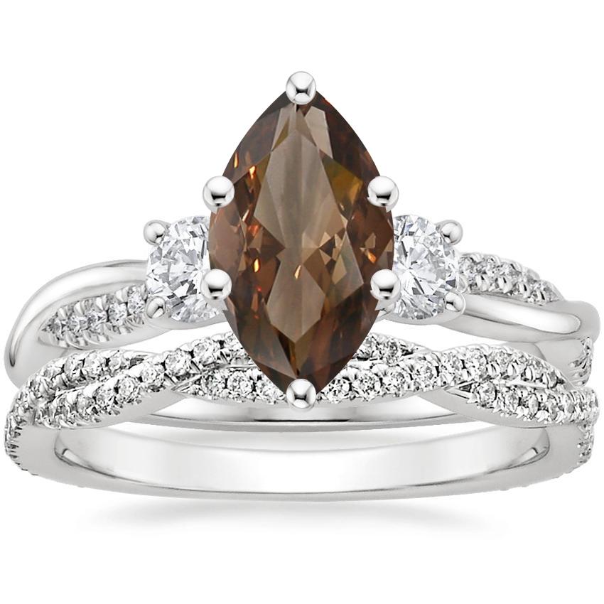 Petite luxe twisted vine diamond sales ring