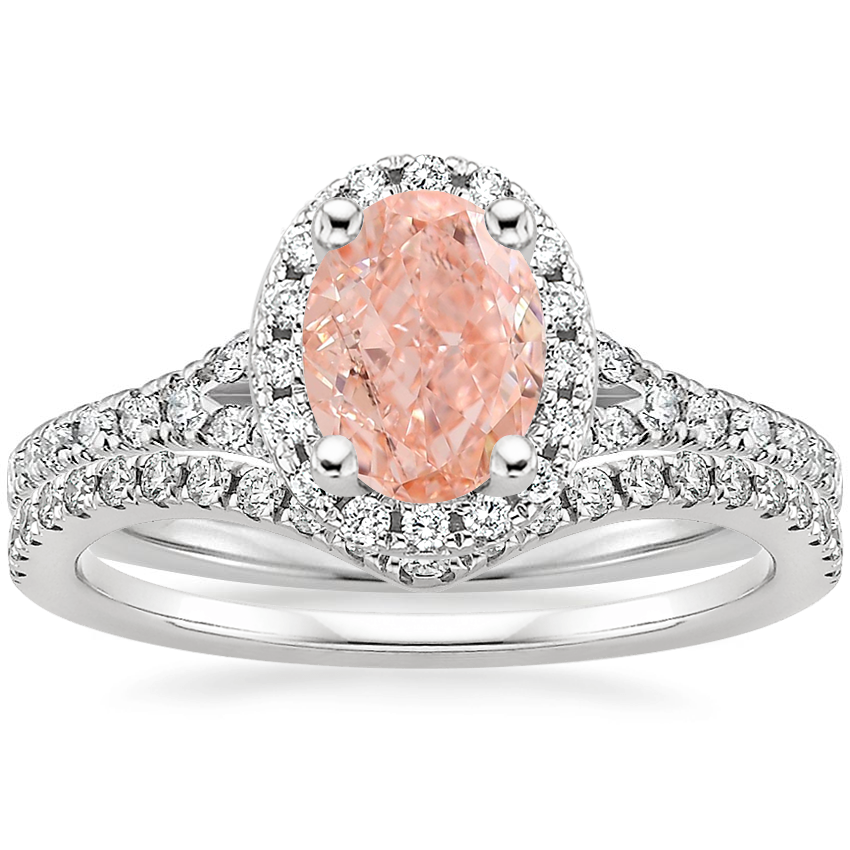 18K White Gold Joy Diamond Ring (1/3 ct. tw.) with Flair Diamond Ring (1/6 ct. tw.)