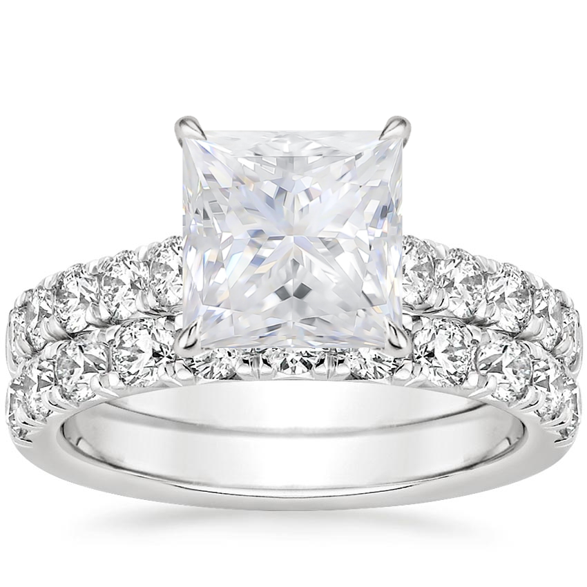 18KW Moissanite Anthology Bridal Set (1 1/5 ct. tw.), top view
