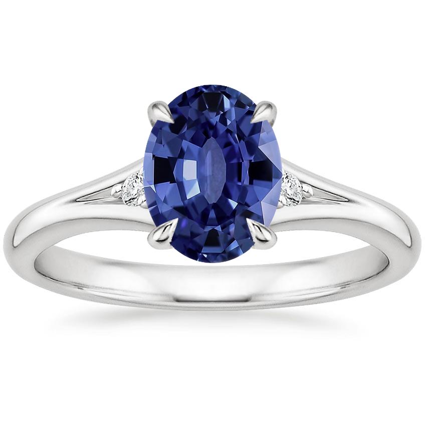 Sapphire Lena Diamond Ring in Platinum