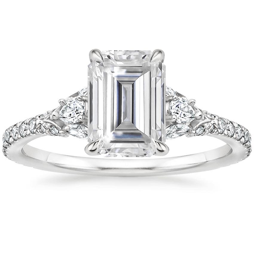 Moissanite Ava Diamond Ring (1/2 ct. tw.) in Platinum