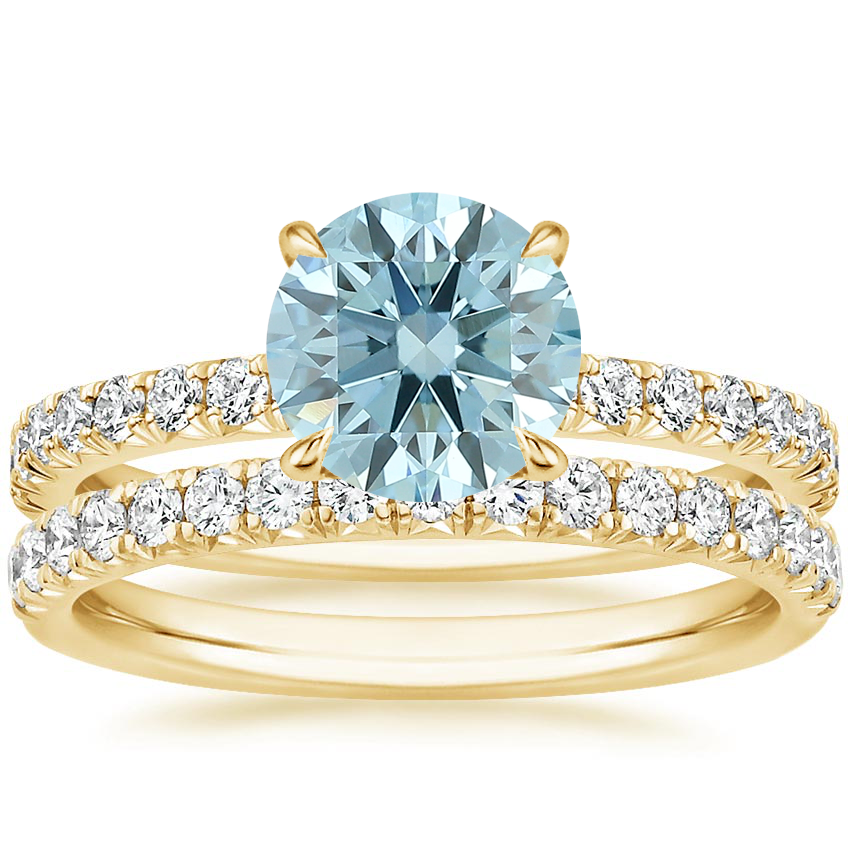 14K Yellow Gold Amelie Diamond Bridal Set