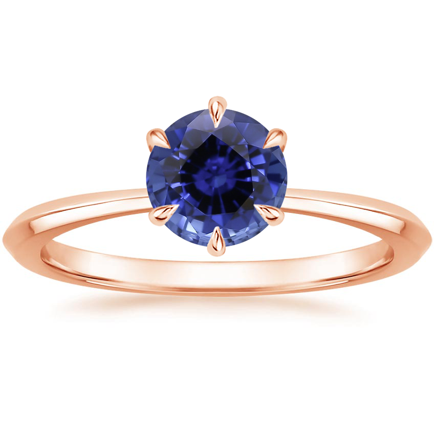 Rose Gold Sapphire Channing Ring
