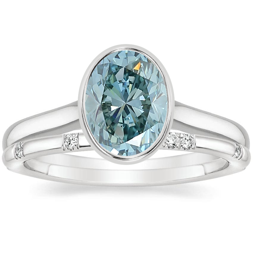Platinum Luna Ring with Astra Diamond Ring