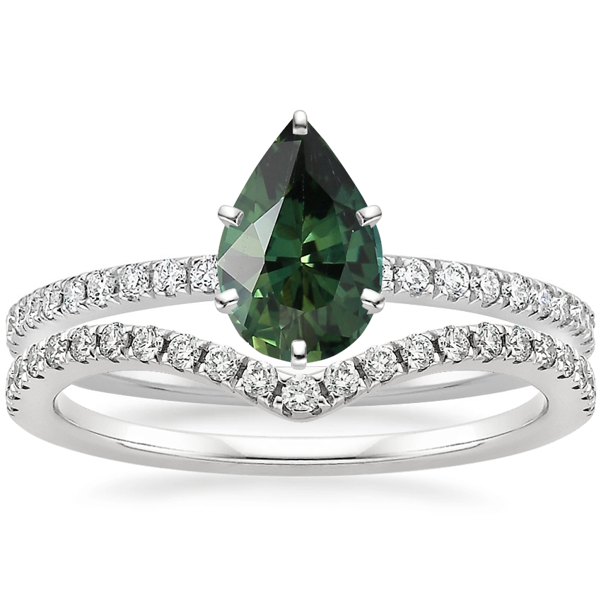 18K White Gold Luxe Ballad Diamond Ring 1 4 ct. tw. with Flair