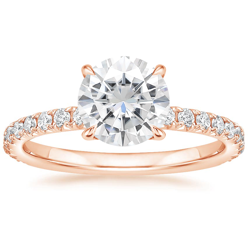 Rose Gold Moissanite Luxe Amelie Diamond Ring