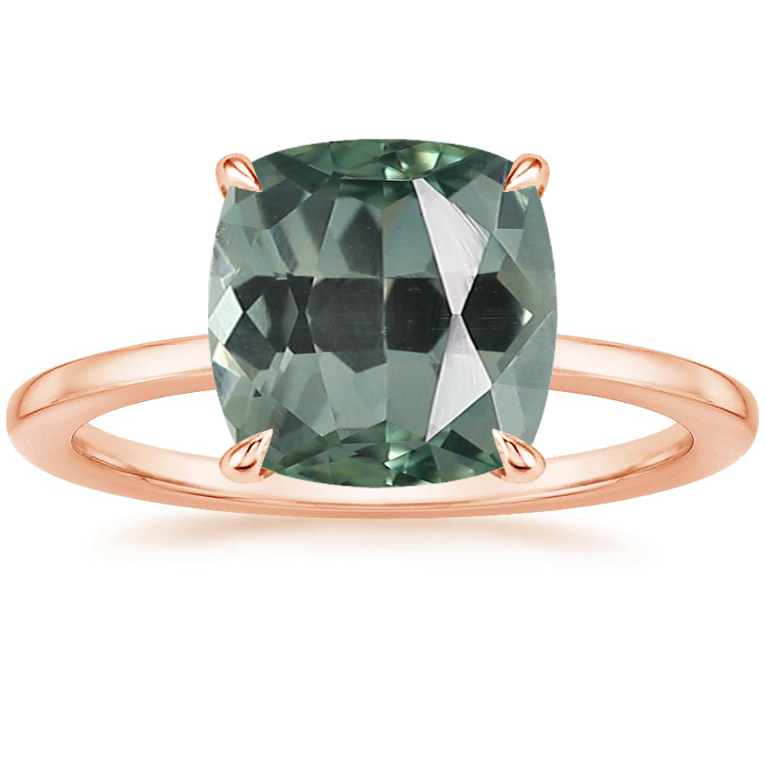 14K Rose Gold Lumiere 1.5mm Diamond Ring, large top view