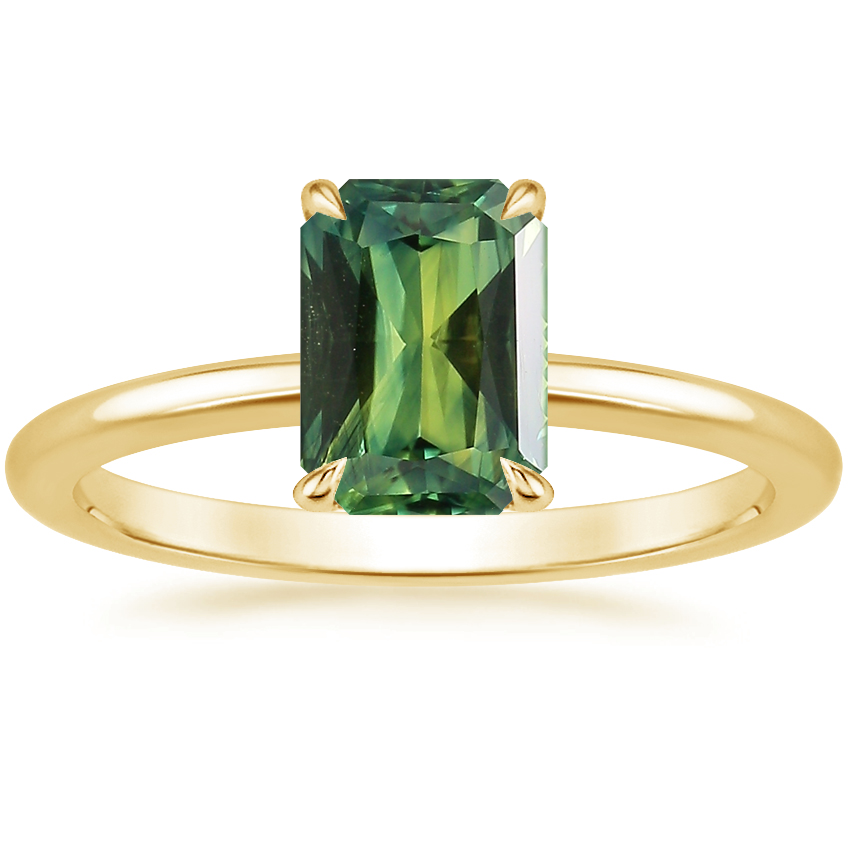 18K Yellow Gold Petite Elodie 1.5mm Ring, large top view