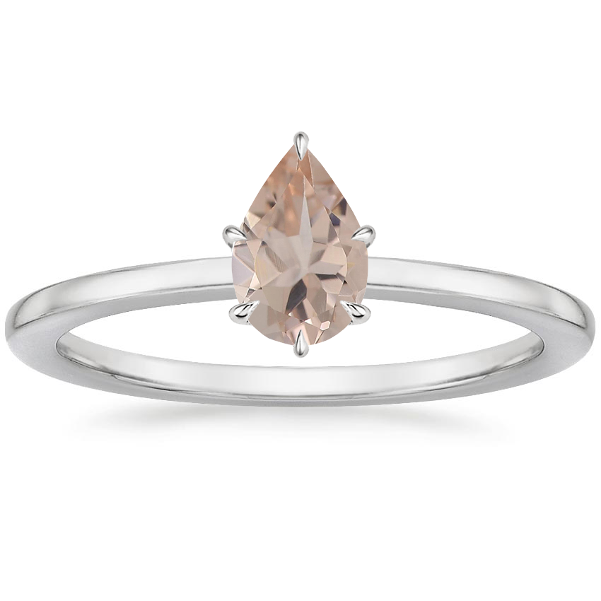 18K White Gold Lumiere Diamond Ring, large top view