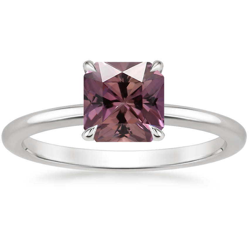18K White Gold Petite Elodie 1.5mm Ring, large top view