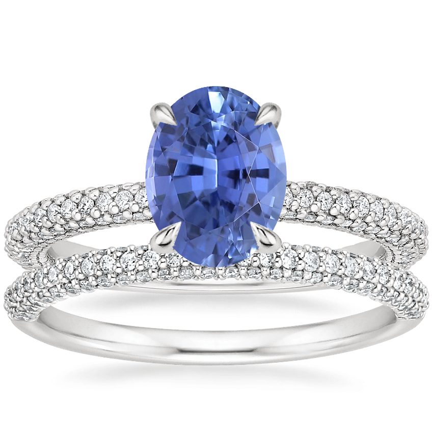 18K White Gold Luxe Valencia Diamond Ring 1 2 ct. tw. with