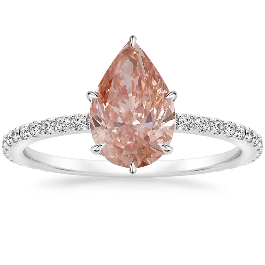 Platinum Mixed Metal Demi Diamond Ring (1/3 ct. tw.), large top view