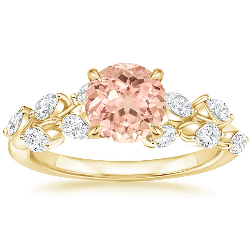 18K Yellow Gold Amaranta Diamond Ring (1/2 ct. tw.), large top view