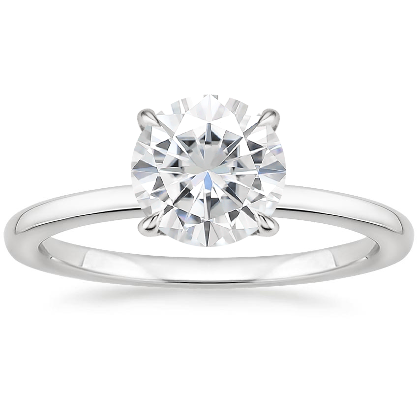 Moissanite Vita Diamond Ring in Platinum