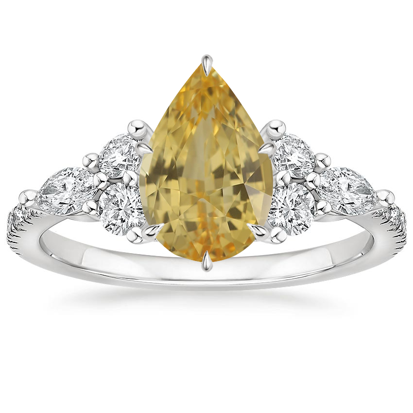 18K White Gold Luxe Nadia Pavé Diamond Ring (1/2 ct. tw.), large top view