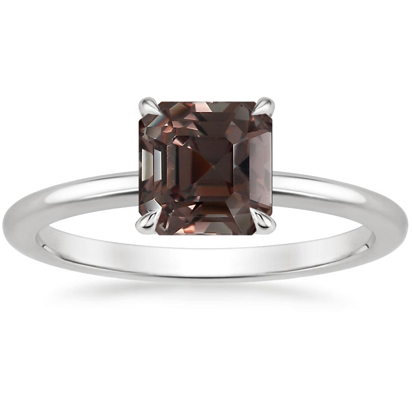 Platinum Secret Halo 1.5mm Diamond Ring, large top view