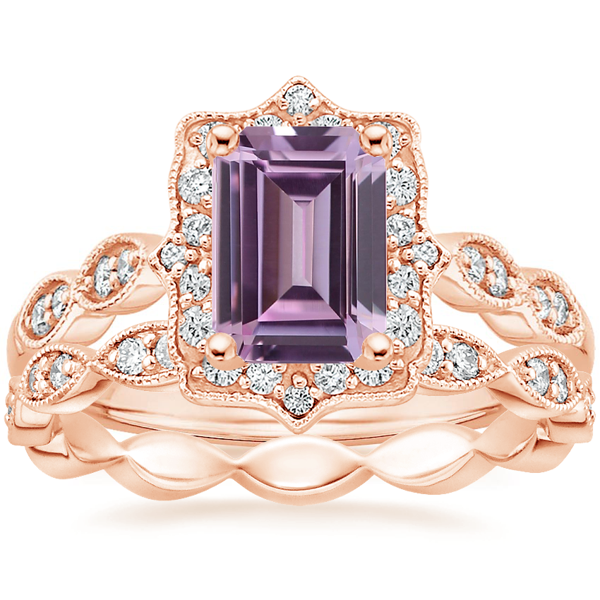 Rose gold cadenza outlet halo diamond ring