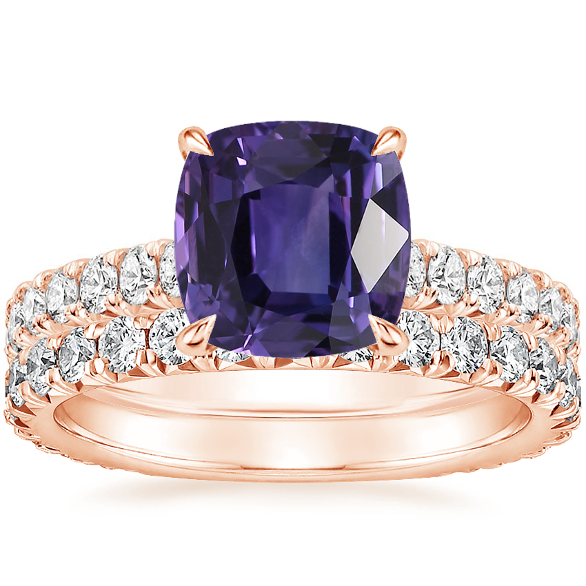 14K Rose Gold Sienna Diamond Ring (2/5 ct. tw.) with Luxe Sienna Diamond Ring (5/8 ct. tw.)