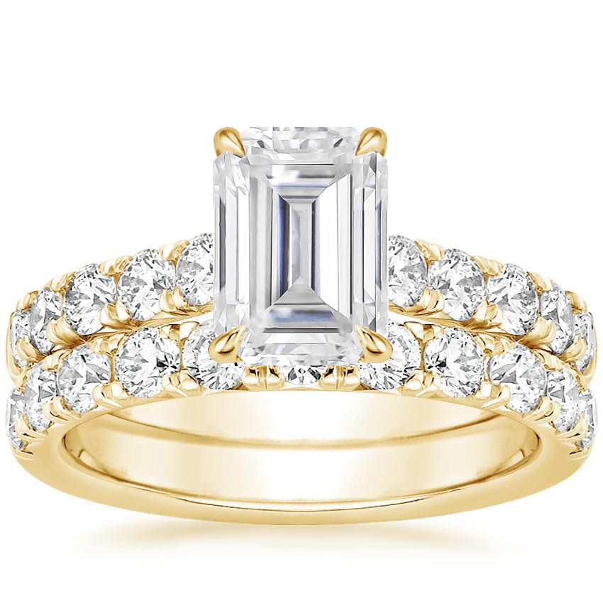 18KY Moissanite Anthology Bridal Set (1 1/5 ct. tw.), top view