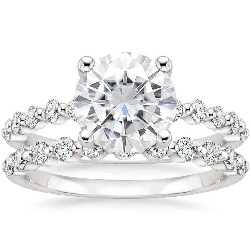 PT Moissanite Marseille Diamond Bridal Set (1/2 ct. tw.), top view