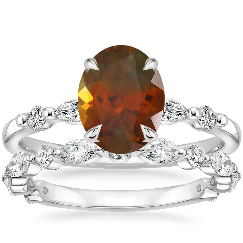 18K White Gold Petite Versailles Diamond Ring 1 6 ct. tw. with Luxe Versailles Diamond Ring 1 2 ct. tw