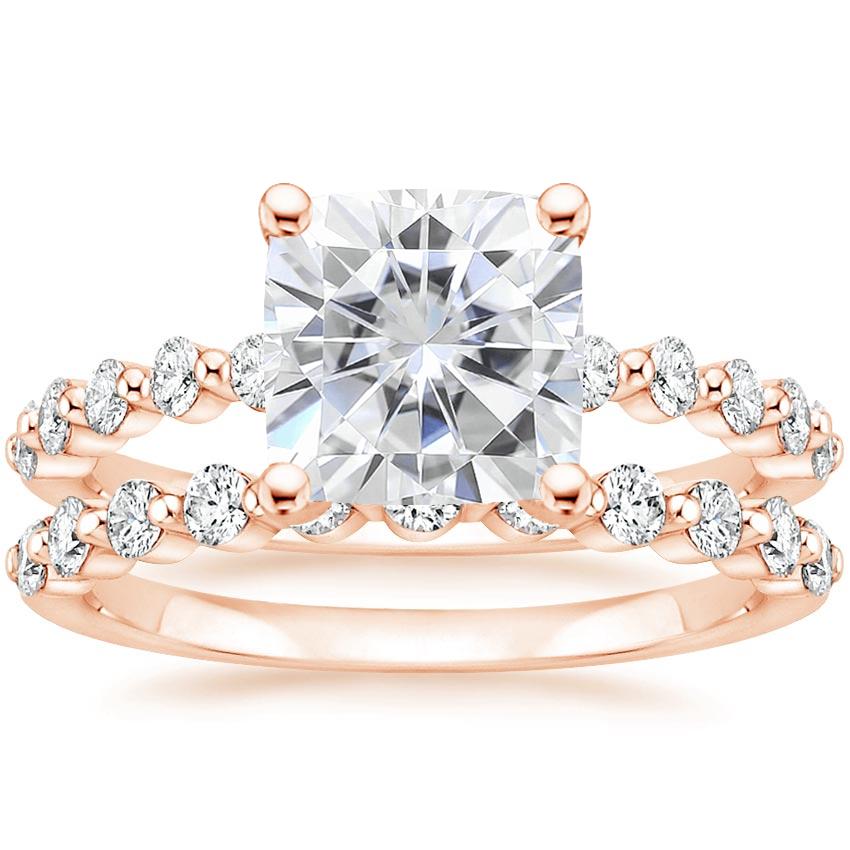 14KR Moissanite Marseille Diamond Bridal Set (1/2 ct. tw.), top view