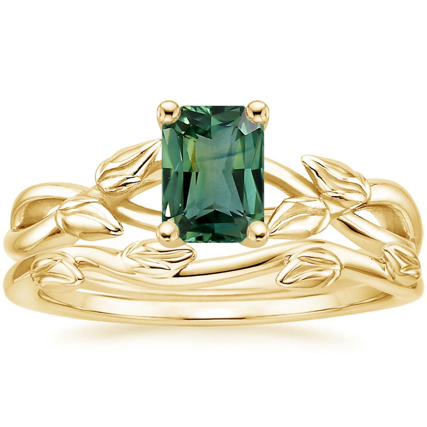 18K Yellow Gold Budding Willow Ring with Winding Willow Ring