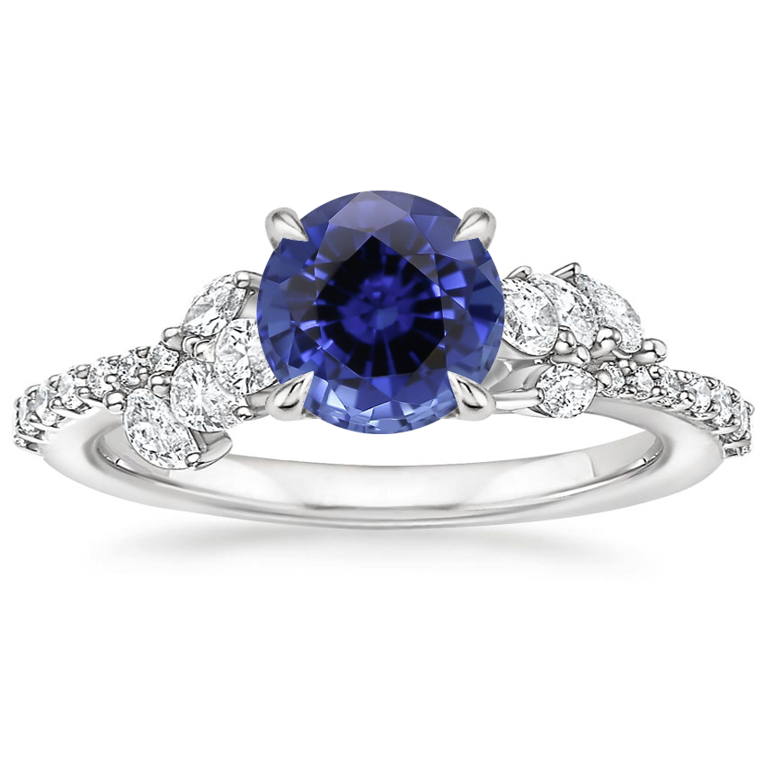 Sapphire Ivy Diamond Ring (1/2 ct. tw.) in 18K White Gold