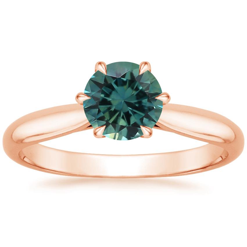 14K Rose Gold Catalina Solitaire Ring, large top view