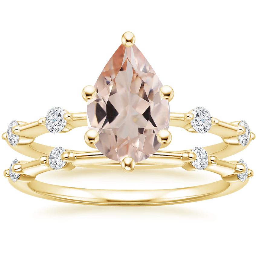 18K Yellow Gold Aimee Diamond Bridal Set