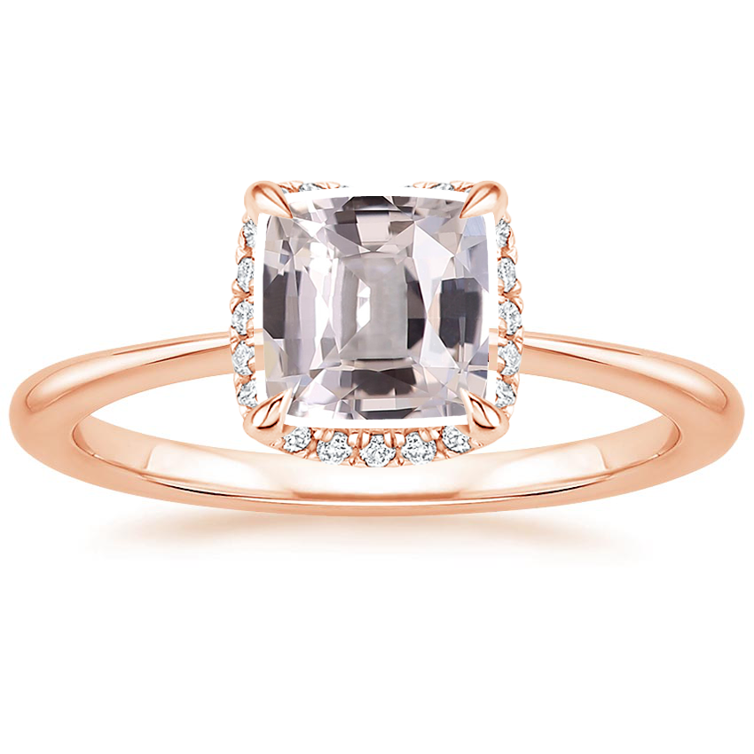 14K Rose Gold Regalia Diamond Ring, large top view