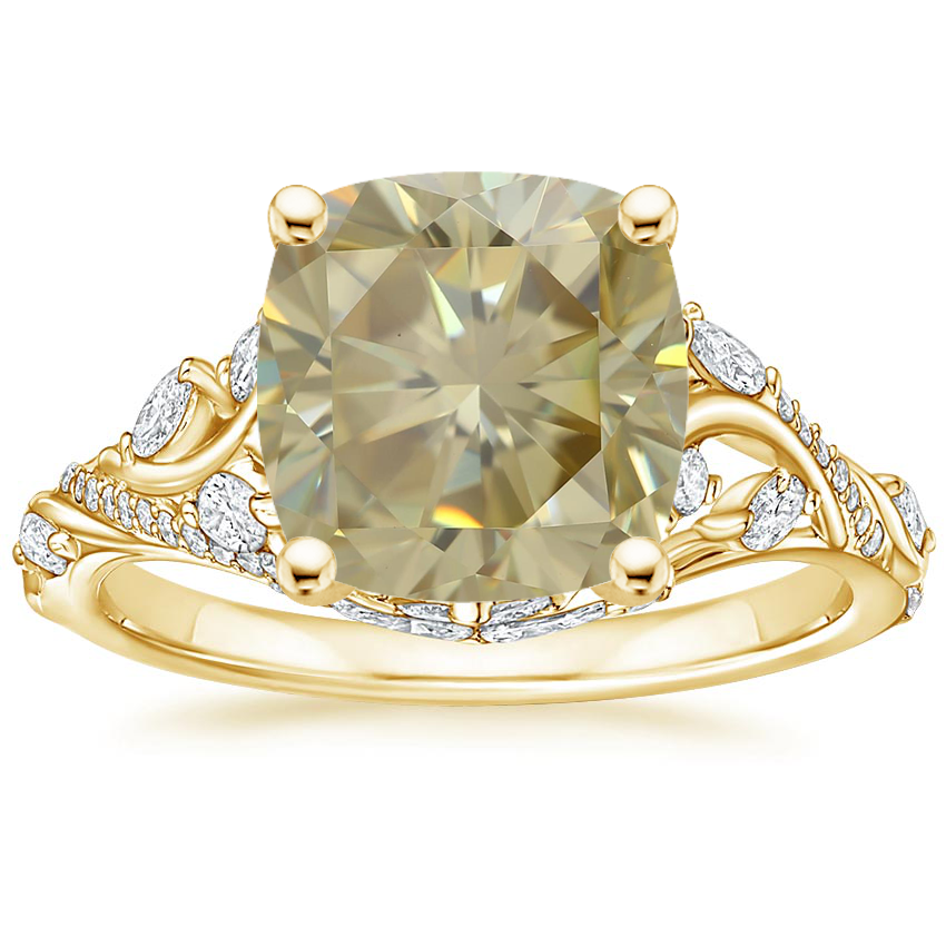18K Yellow Gold Begonia Vine Diamond Ring (1/2 ct. tw.), large top view