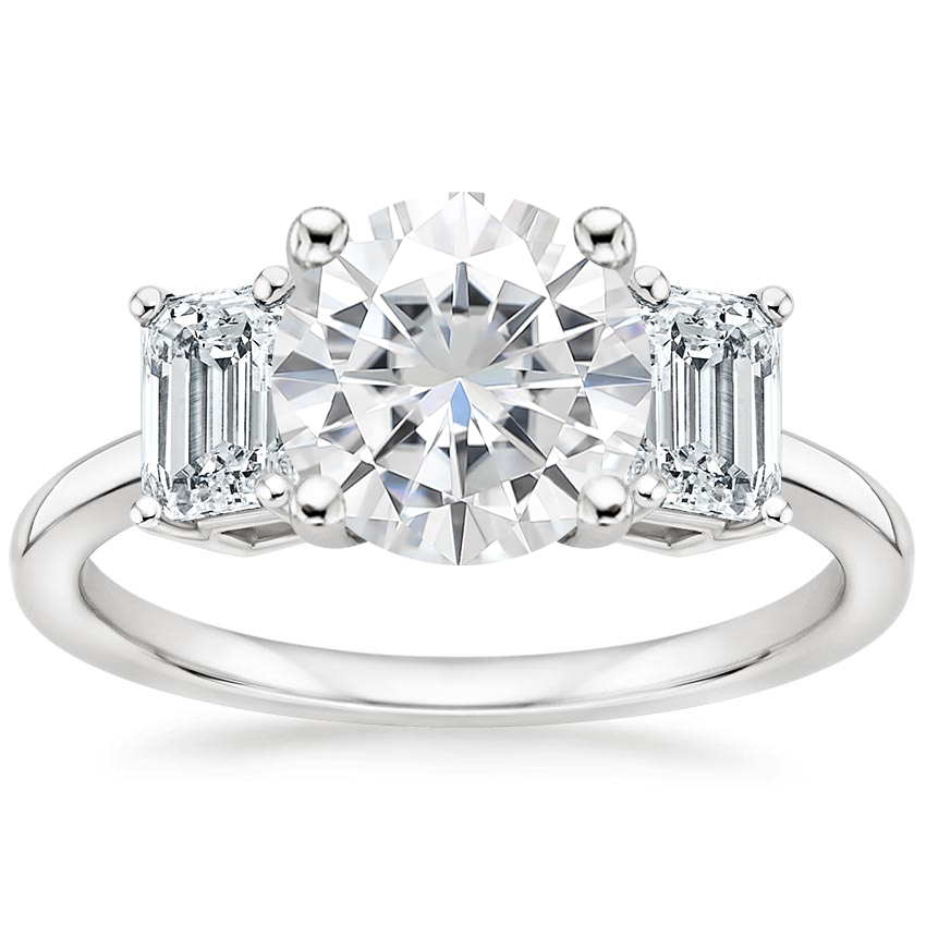 Moissanite Luxe Rhiannon Diamond Ring (3/4 ct. tw.) in Platinum