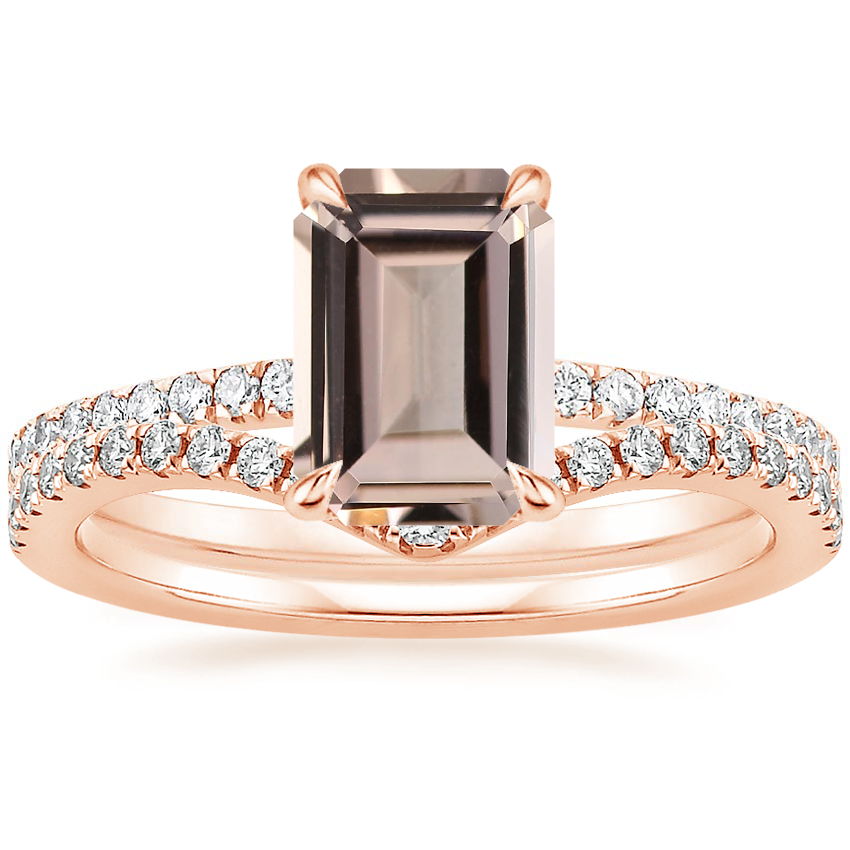 14K Rose Gold Luxe Viviana Diamond Ring (1/3 ct. tw.) with Flair Diamond Ring