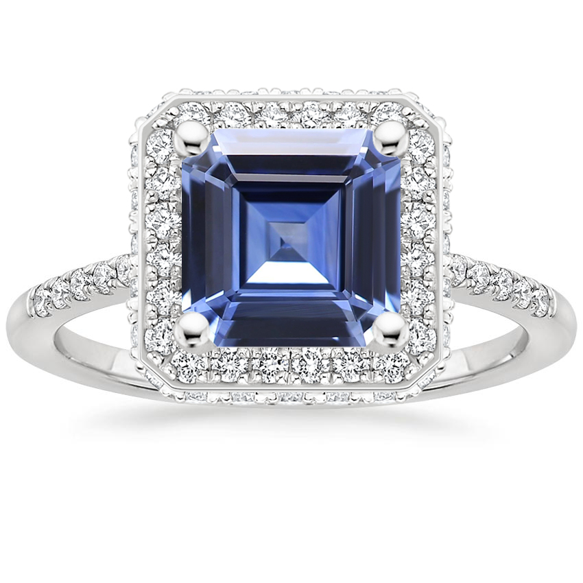 18K White Gold Audra Diamond Ring, large top view