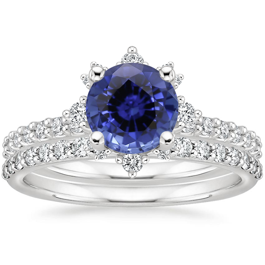 PT Sapphire Arabella Diamond Bridal Set (1/2 ct. tw.), top view