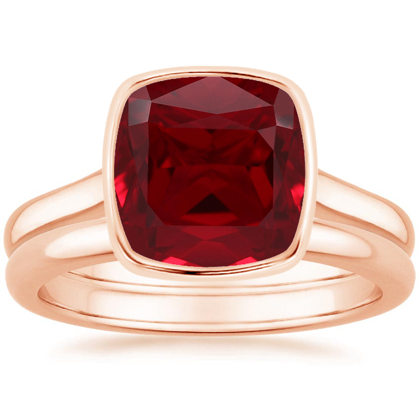 14K Rose Gold Luna Bridal Set