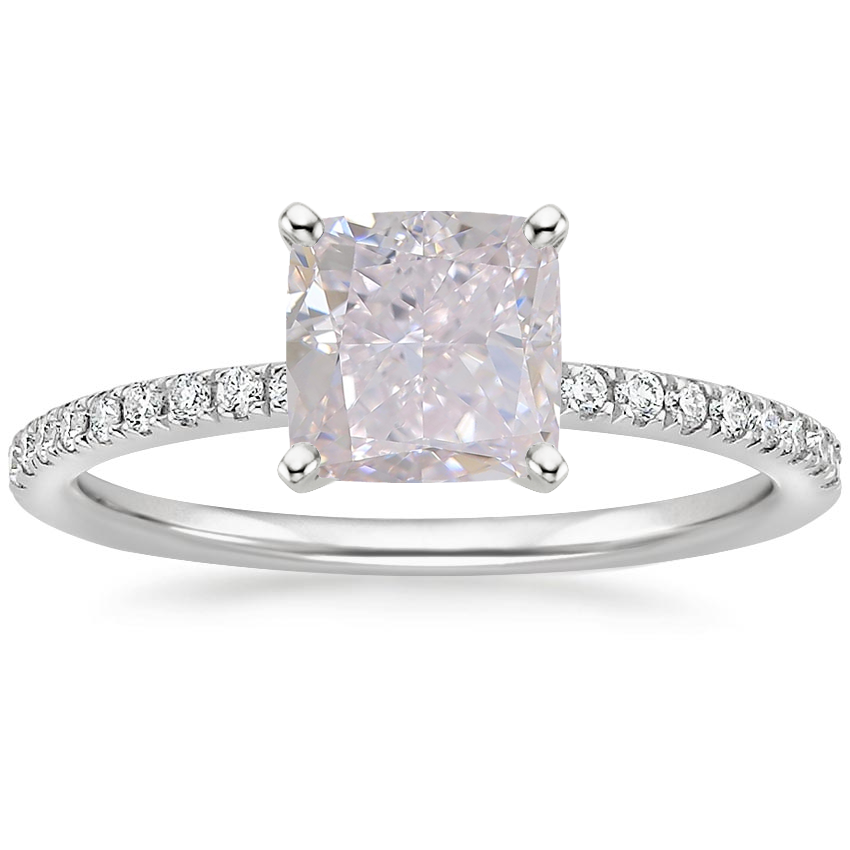 Platinum Ballad Half Coverage Diamond Ring (1/8 ct. tw.), large top view