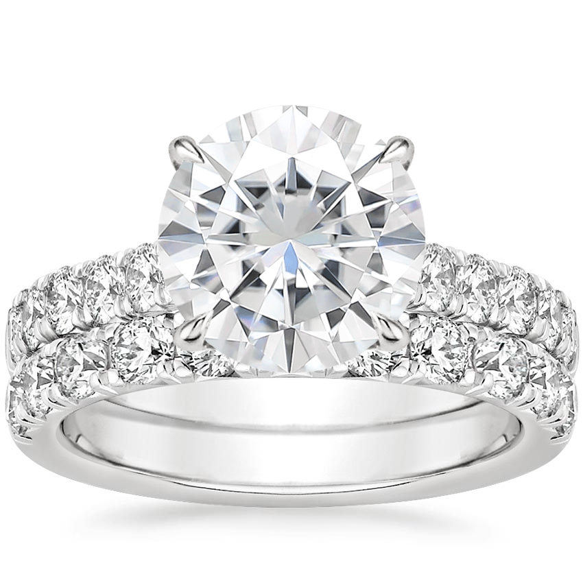 18KW Moissanite Anthology Bridal Set (1 1/5 ct. tw.), top view
