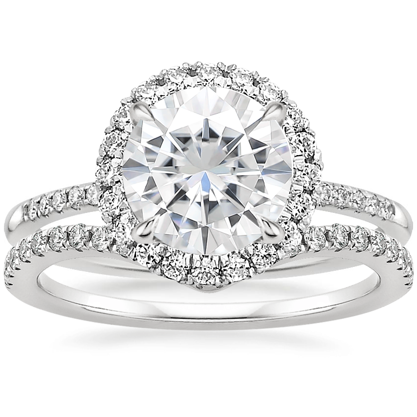 Platinum Cambria Diamond Ring (1/4 ct. tw.) with Flair Diamond Ring