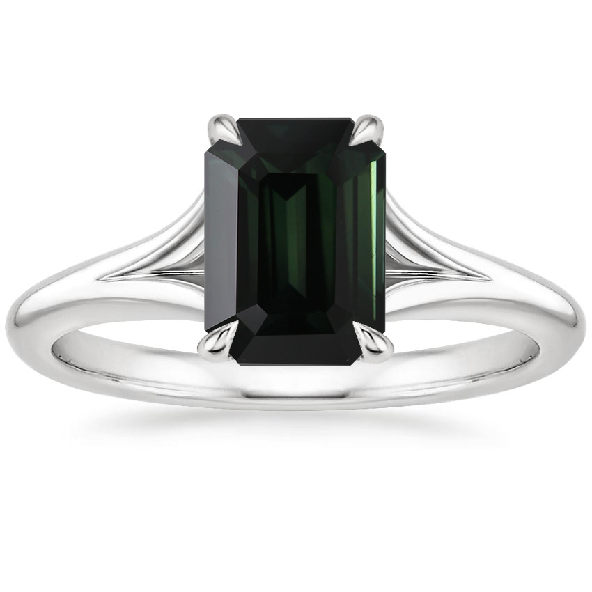 14K White Gold Reverie Solitaire Ring, large top view