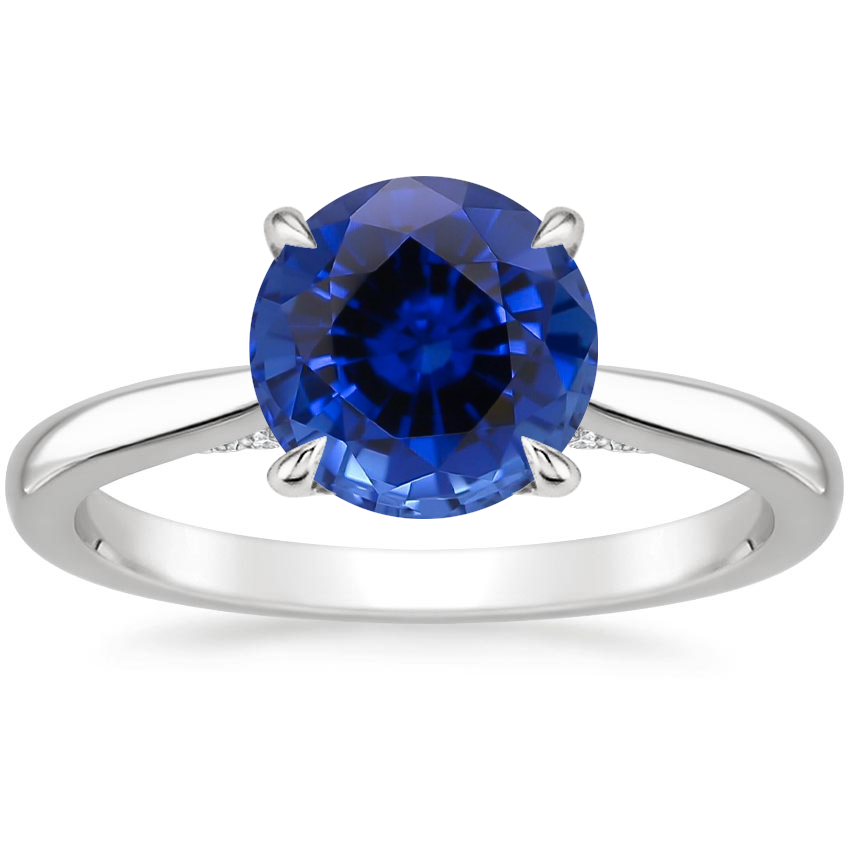 Platinum Dawn 1.5mm Diamond Ring, large top view